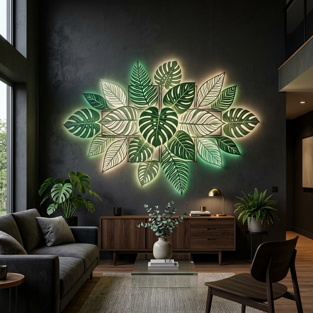Leaf LED Wall Art